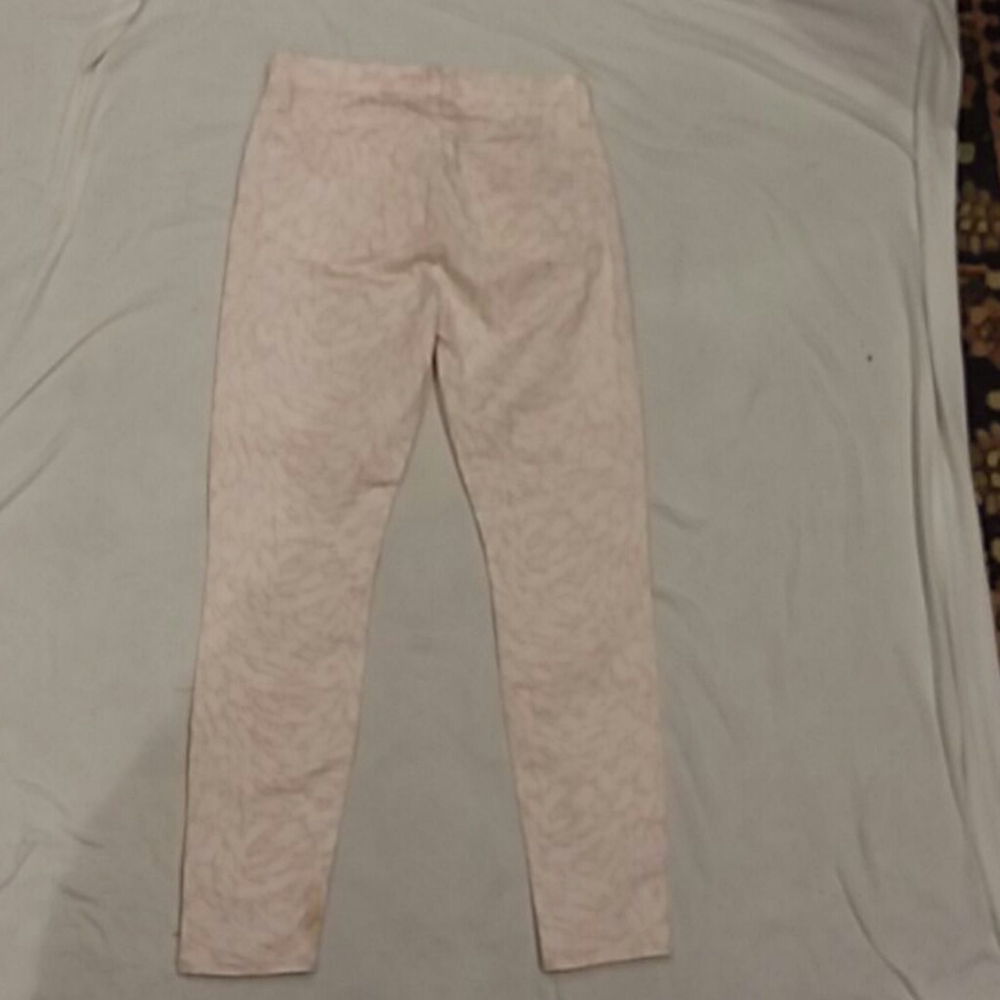 7FAM Jeans 26W/27Ins High Waist ankle skinny pink nwot - Picture 3 of 6